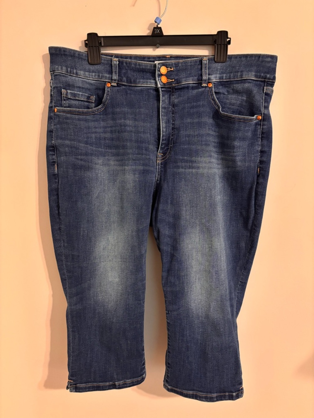 Lane Bryant High Rise Tighter Tummy Pedal crop jeans